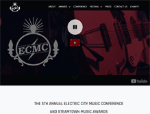 Tablet Screenshot of electriccitymusicconference.com